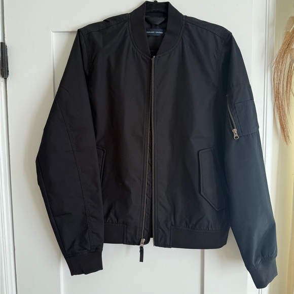 NWOT Everlane Uniform Men's Black Bomber Jacket - Picture 1 of 7